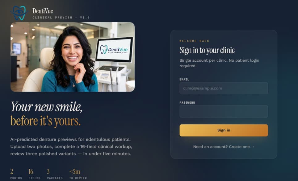 DentiVue interface
